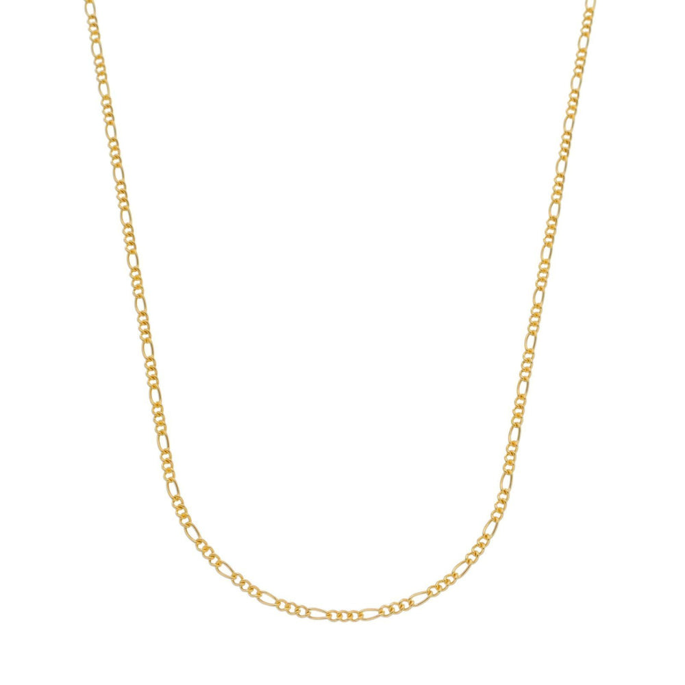 Corrente 65cm Dourada Masculina Elo 3 por 1 - 3mm