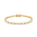 Pulseira Dourada Riviera em Zircônias