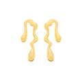 Brinco Dourado Orgânico de Gota