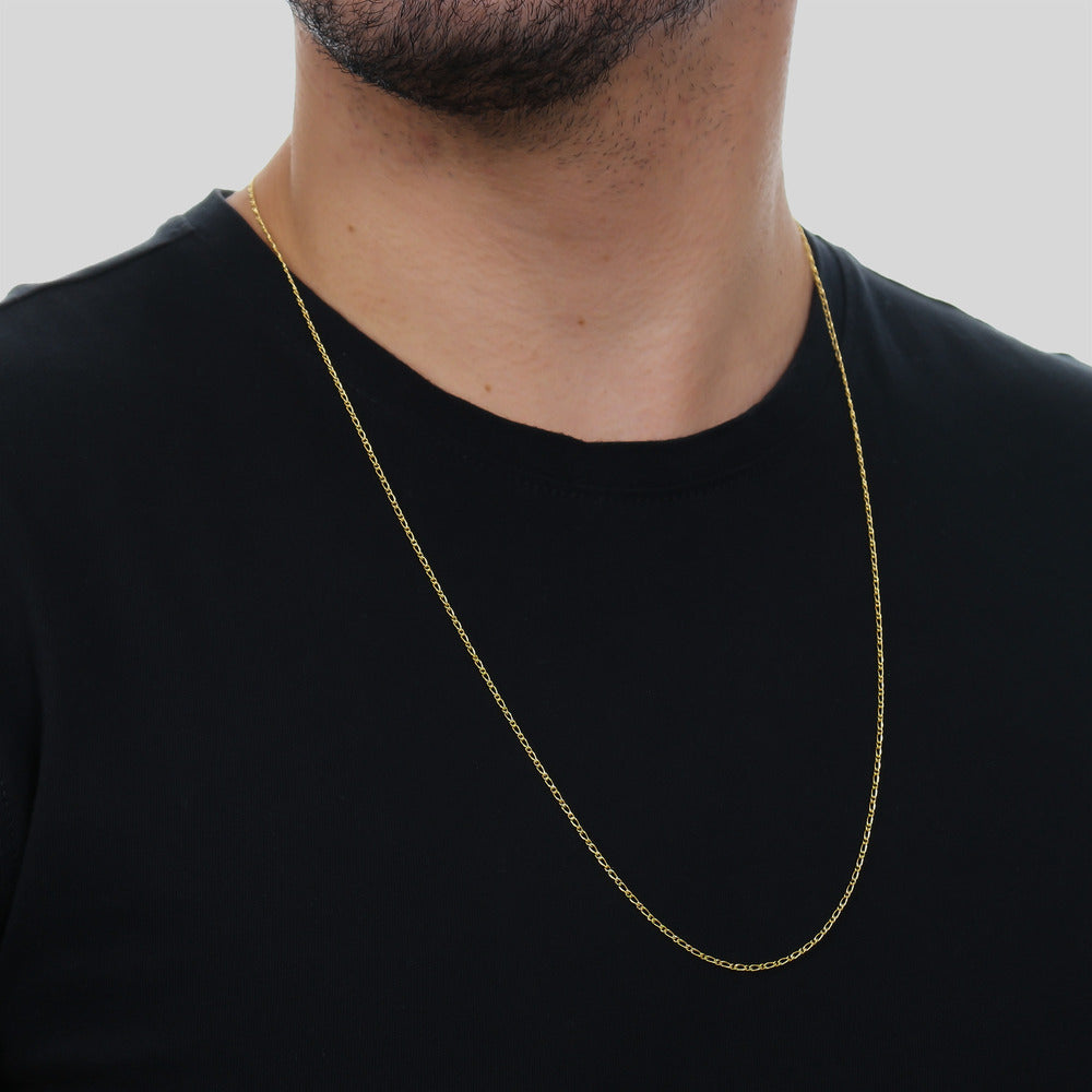 Corrente 65cm Dourada Masculina Elo 1 por 1