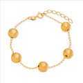 Pulseira Dourada de Bolas Grandes