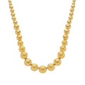 Colar Dourado de Bolas Crescentes