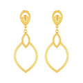 Brinco Dourado Luxo Gota de Gala